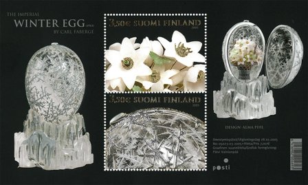 Finland - Fabergés Vinteræg - Postfrisk miniark