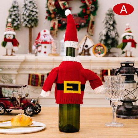 1 st 2024 julvinflaska set Snögubbe Rådjur Flaska Co A one size