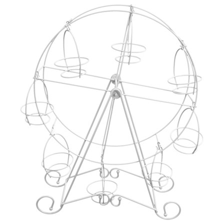 Festlig Roterende Kake- og Cupcakestav 8 Kopper Tilbehør Kake Stativ Hjul Kjøkken Hjem