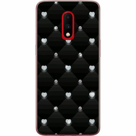 Oneplus 7 Mjukt Skal - Bling Heart
