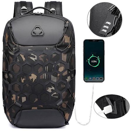 Laptop Rygsæk, vandtæt tyverisikring & USB Business Rejse Arbejdsrygsæk, college skoletaske