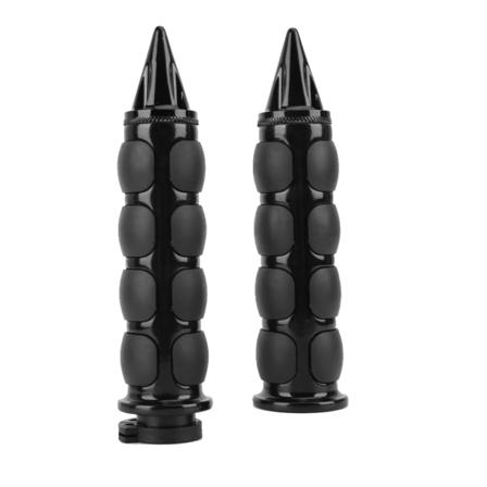 2 stk 25 mm 1 tommers motorsykkelstyrehåndtak Svart aluminiumsgummi Passer for Yamaha