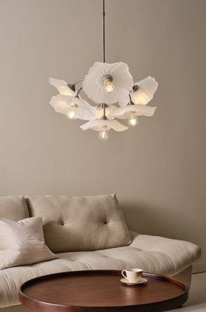 Jotex - NUGGET taklampe nikselsatin/frostet - Kjøp Krystallkroner & takkroner hos Jotex