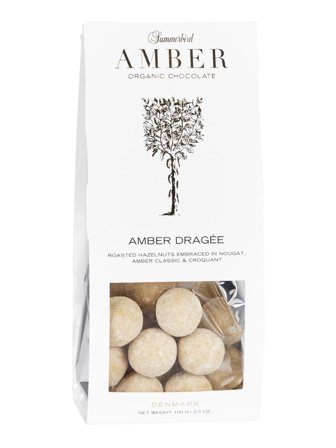 SummerbirdOrganic drageed hazelnuts with praliné, croquant and Amber chocolate 100.0g