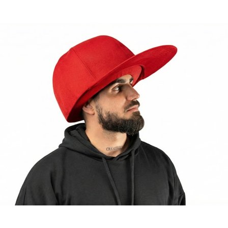 JumboCaps - Red fitted Czapka Z Daszkiem - Oversized Red Fitted @ Hatstore