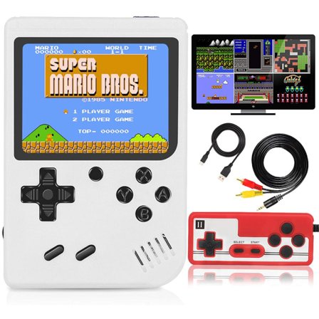 Small Handheld Game Console - 400 Classic FC Games - 20 mAh Rechargeable Battery