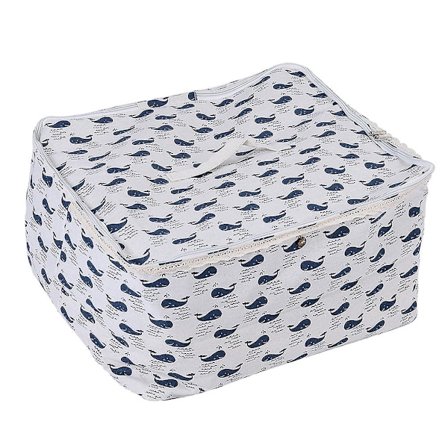 Stor Storlek Bomull Linne Kläder Förvaringsväska Kläder Sängkläder Filt Organizer Hållare Val YKG