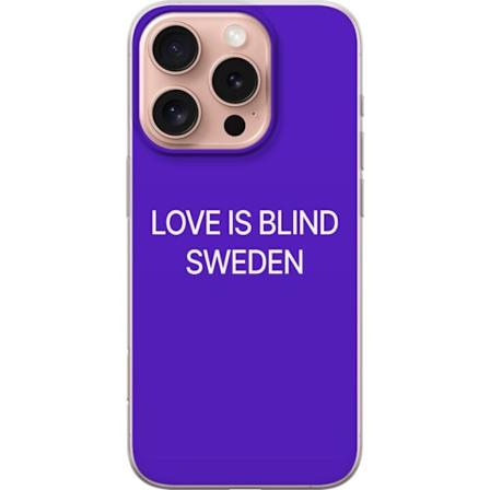 Apple iPhone 16 Pro Gennemsigtig cover Kærlighed er blind