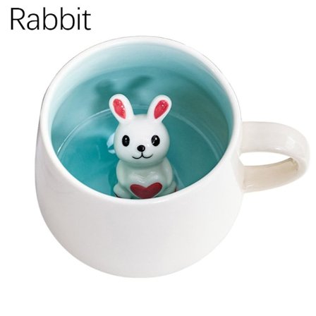 Kaffe Mugg Mjölktekopp KANIN KANIN