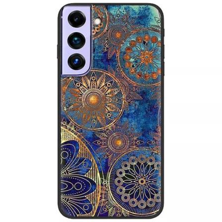 Cover til alle iPhone 14 modeller med orientalsk blåt mønster Blue one size