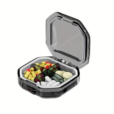 Vakkert utformet eske for piller og tabletter, smykker