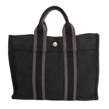 Hermès Vintage Pre-owned Canvas totes Sort, Dame Vintage Tasker, Størrelse: ONE Size