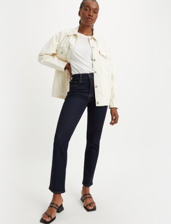 Levi's 724 High Rise Slim Straight - Blue - 28 x 30