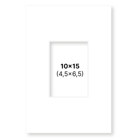 Pen Store Passepartout White 10x15 cm