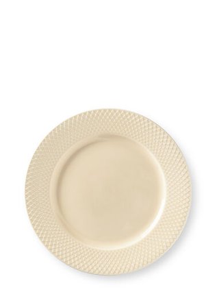 LYNGBY PORCELÆN Middagstallerken Ø27cm Rhombe Earth Marble