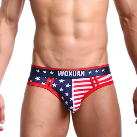 2025 Seneste Model Herreundertøj, USA Amerikansk Flag Sexede Boxers Trusser Bløde Undertøjs Trusser