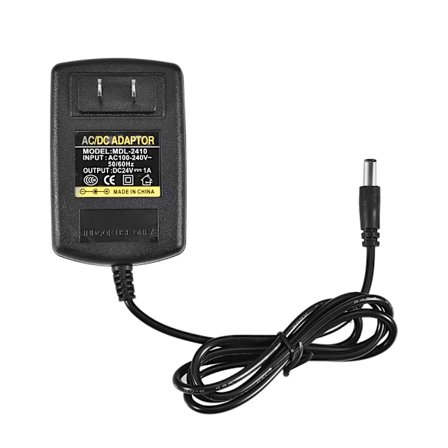 Universal AC100-240V til DC 24V 1A Adapter Strømforsyning Vægoplader Ledning 5.5*2.1mm