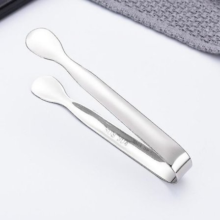 2 stk matklemme sukker isterning godteri tang rustfritt stål pinsett te klemme for kaffe bar