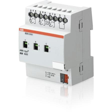ABB 2CDG110136R0011 Kytkinyksikkö energianmittauksella 3 kanavaa, 16/20 A, Sähkön jakelu & virrantuotto