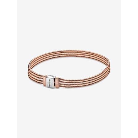 Pandora - Pandora Reflexions Multi Snake Chain Armband - Sterling silver, 14k roséguldplätering