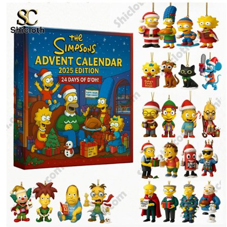 Nytt: The Simpsons Adventskalender Julgransdekoration The Simpsons Advent Festival 2025 The Simpsons Advent Festival 2025