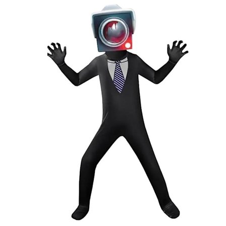 Skibidi Toilet Horror Game Cosplay Kostume Performance Jumpsuit Til Børn Drenge Piger Tv Mand Kameramand Halloween Karneval Fancy Dress Up 4-9 År -a