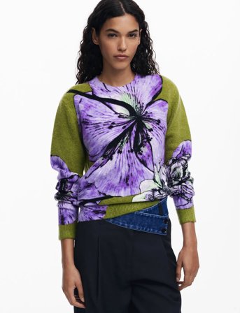 Desigual Orquidea Lacroix - Green - XS