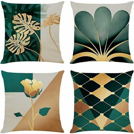 4 kpl tyynynpäälliset, 45 x 45 cm sohvatyynynpäällinen puuvilla ja pellava tyynynpäällinen, koristeelliset tyynyliinat sohvalle sänkyautolle