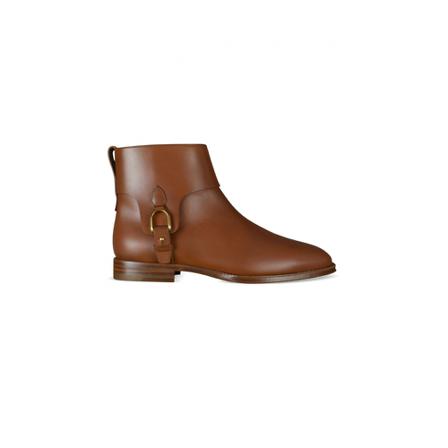 Ralph Lauren, Reanne Boots Bruin, Dames, Maat:36 EU,leer