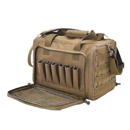 Taktisk skjutväska, vattentät pistolväska khaki jakt tillbehör verktyg sling bag