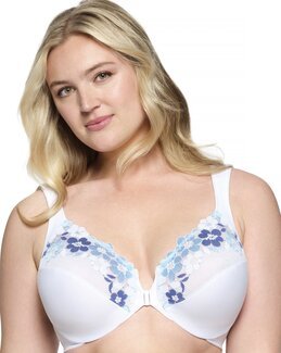 Forknappet bøyle-bh, WonderWire Hvit - B95 - Glamorise