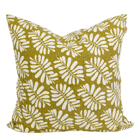 A World of Craft LEAF Kuddfodral Kuddar Gul 50X50 CM