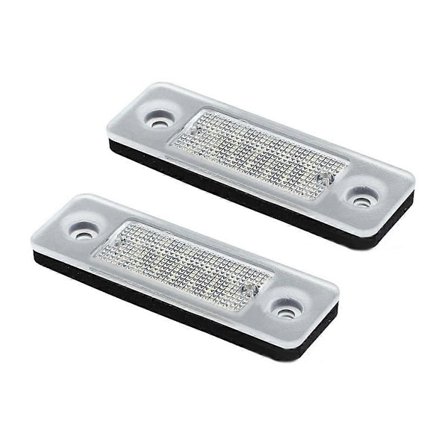 2st LED Registreringsskylt Lampor Fel Fria för Volvo C30 2008-2013 Vit LED Bil Lampa 3121