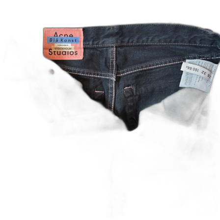 Acne Studios Blå Konst svarta jeans