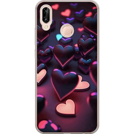 Kompatibel Mobilcover til Huawei Huawei P20 lite Midnatshjerter