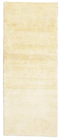 Tapete Gabbeh Persa Fine 81X200 Passadeira Amarelo/Bege (Lã, Pérsia)