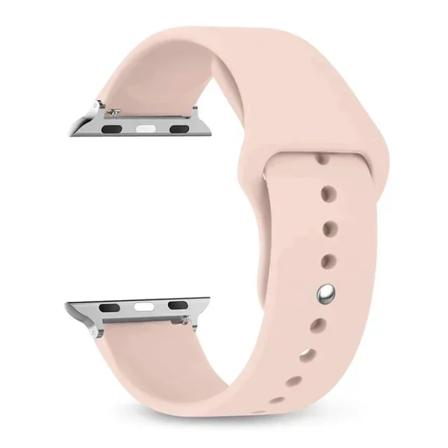 Silikonrem för Apple Watch -band 40 mm 44 mm 49 mm 45 mm 41 mm 38 mm 42 mm bältesarmband iWatch-serien 9 8 7 6 5 3 SE ultra 2 band 23 pink sand 38 40 