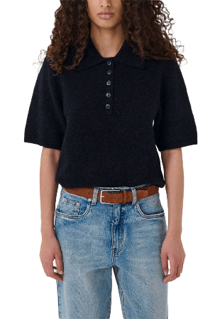 Gestuz GZalpha ss polo pullover Stickat Dam Flerfärgad S