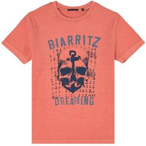 Kids - IKKS Orange Biarritz Dreaming T-Shirt 12 years - Tops - 12 years - Orange - Junge