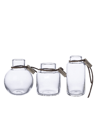 ERNST Glasvaser 3-pack Vaser Transparant ONESIZE