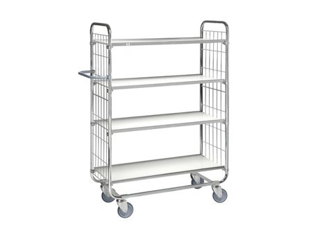 Hyllvagn 4 hyllplan - Lyreco - Emballage och lagerutrustning - Lagerutrustning - Vagnar