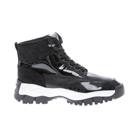 Tod's Mountain Sportiva Allacciata multi-material lace-up booties Sort, Dame Sneakers, Størrelse: 37 EU