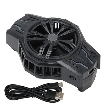 S1 Semiconductor Phone Cooler Cooling Fan RGB Streamer Mobile Phone Radiator for Playing Games Watching Videos Black