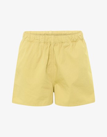 Women Organic Twill Shorts - Lemon Yellow - M