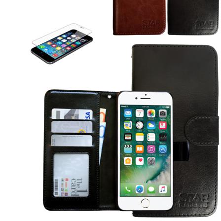 Iphone 7/8/se (2020 & 2022) - Läderfodral / Skydd Brun