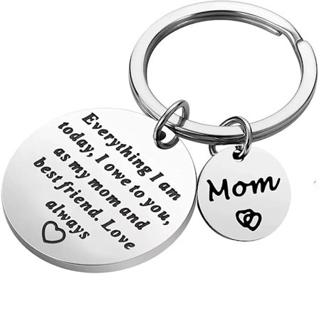 En nøglering til min mor, en nøglering i rustfrit stål til kvinder
