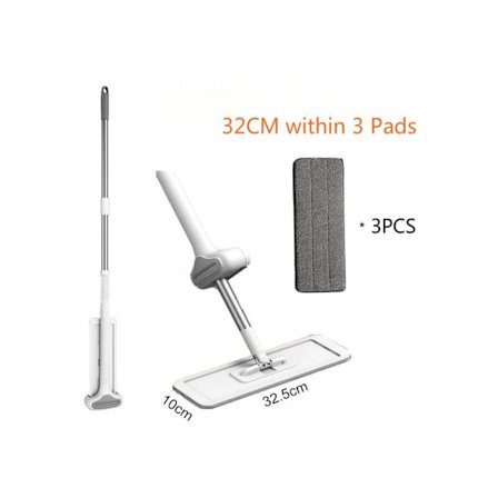 Squeeze Mop Golvrengöringsmopp Hands Free Magisk Hushållsrengöring Lat Våt Hushållsartiklar