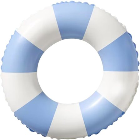 Uppblåsbar pool flyter simring flotte leksak med frukter sjöjungfru dekorationer sommar vatten kul lounge strand sjö fest tillbehör för barn-blå rand