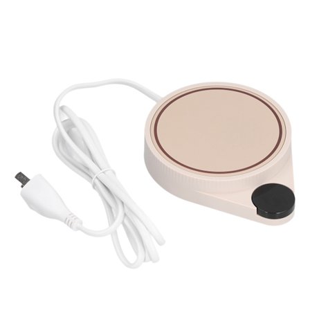 Vattentät Skrivbordsvärmare, Smart Värmeplatta med 3 Lägen Justerbar Temperaturkontroll, Automatisk Avstängning för Säkerhet