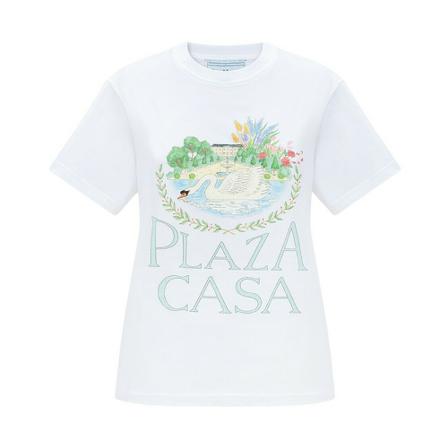 Casablanca Printed T-shirt Hvid, Dame T-shirts